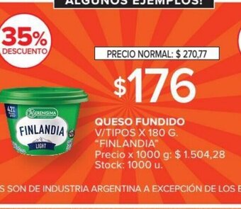 Carrefour Market Finlandia Queso Fundido V/ Tipos x 180g oferta