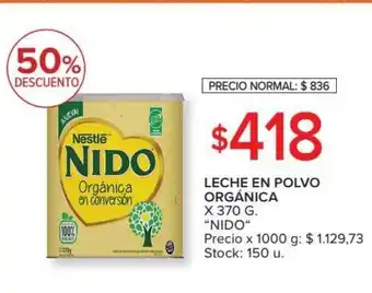 Carrefour Market Nido Leche En Polvo Orgánica x 370g oferta