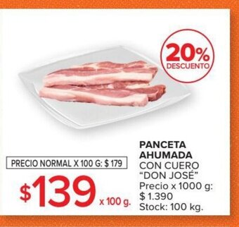 Carrefour Don Jose Panceta Ahumada Con Cuero x 100g oferta