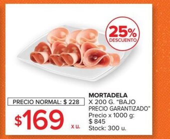 Carrefour Bajo Precio Garantizado Mortadela x 200 G oferta