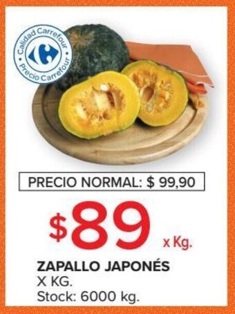 Carrefour Zapallo Japonés x kg oferta