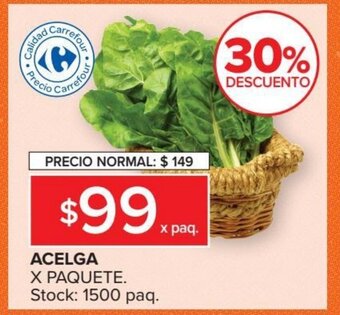 Carrefour Acelga x Paquete oferta