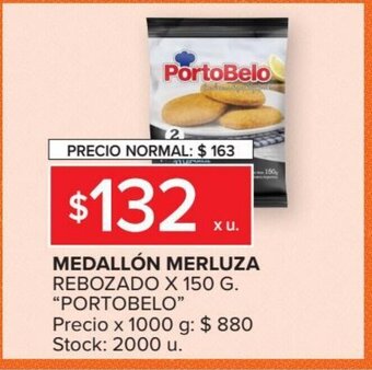 Carrefour Portobelo Medallón Merluza Rebozado x 150g oferta