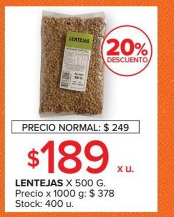 Carrefour Lentejas x 500g oferta