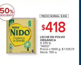 Carrefour Nido Leche En Polvo Orgánica x 370g oferta
