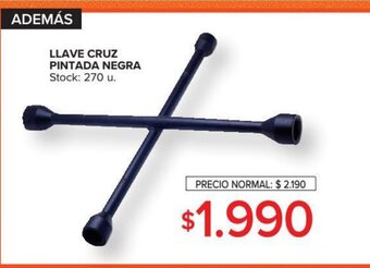 Carrefour Llave Cruz Pintada Negra oferta