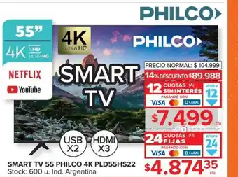 Carrefour Philco Smart TV 4K 44" oferta