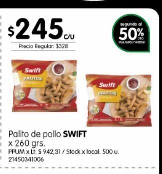Jumbo Palito de pollo swift oferta