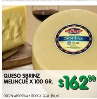 Jumbo Queso sbrinz melincue oferta