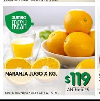 Naranja jugo x kg