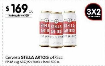 Disco Cerveza stella artois x 473cc oferta
