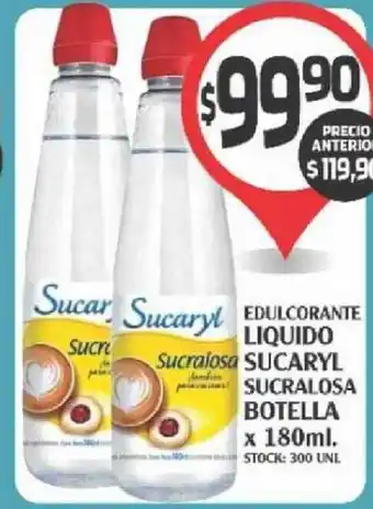 Edulcorante Liquido Sucaryl Sucralosa Botella X 180ml.