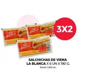 Supermercados Tadicor Salchichas De Viena La Blanca x 6 un x 190g oferta