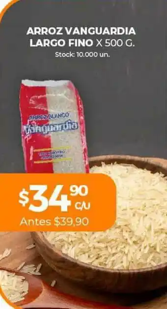 Supermercados Tadicor Arroz Vanguardia Largo Fino x 500g oferta