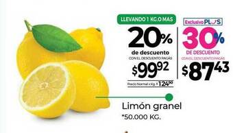 La Anonima Limón Granel oferta