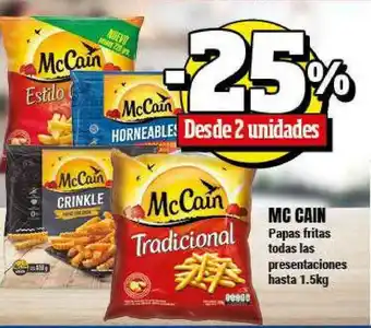 Supermayorista Vital Mc Cain Papas Fritas Todas Las Presentaciones Hasta oferta