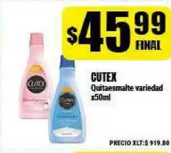 Supermayorista Vital Cutex Quitaesmalte Variedad x 50ml oferta