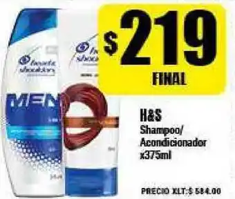 Supermayorista Vital H&S Shampoo-acondicionador x 375ml oferta