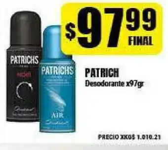 Supermayorista Vital Patrich Desodorante x 97gr oferta