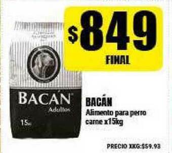 Supermayorista Vital Bacán Alimento Para Perro Carne x 15kg oferta