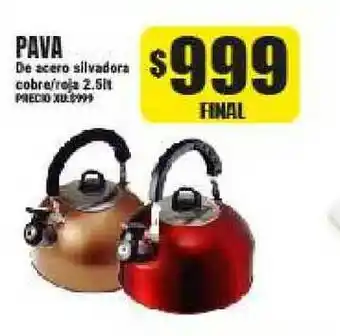 Supermayorista Vital Pava De Acero Silvadora Cobre-roja oferta