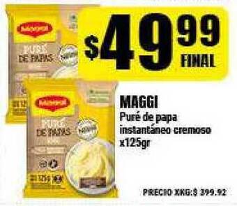 Supermayorista Vital Maggi Puré De Papa Instantáneo Cremoso x 125gr oferta