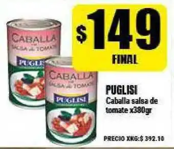 Supermayorista Vital Puglisi Caballa Salsa De Tomate x 380gr oferta