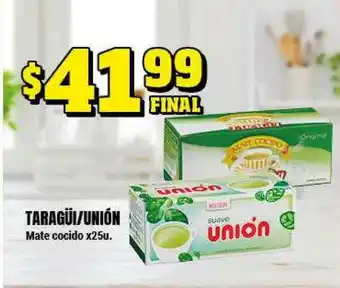 Supermayorista Vital Taragüi-Unión Mate Cocido x 25u oferta