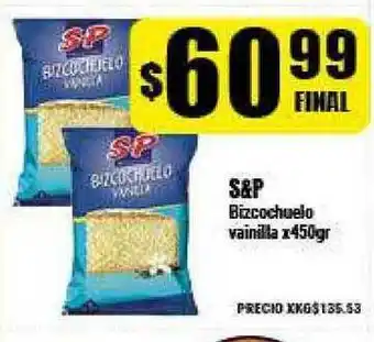 Supermayorista Vital S&P Bizcochuelo Vainilla x 450gr oferta
