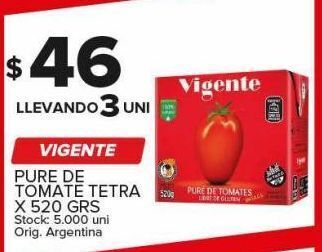 Carrefour Maxi Puré de tomate vigente x 520g oferta