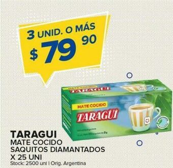 Carrefour Maxi Mate cocido taraguí x 25un oferta