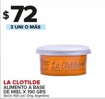 Carrefour Maxi Alimento a base de miel la clotilde x 190g oferta