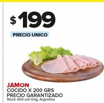 Carrefour Maxi Jamón cocido x 200g oferta