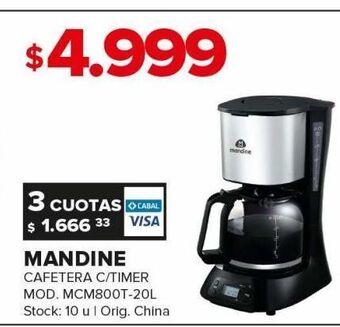 Carrefour Maxi Cafetera mandine oferta