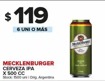 Carrefour Maxi Cerveza mecklenburger x 500 cc oferta