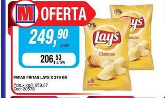 Maxiconsumo Papas Fritas Lays x 379gr oferta