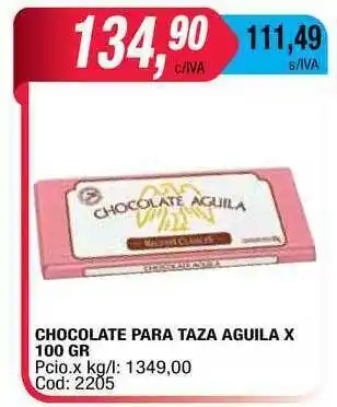 Maxiconsumo Chocolate Para Taza Aguila x 100gr oferta