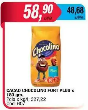 Maxiconsumo Cacao Chocolino Fort Plus x 180grs oferta