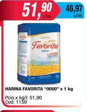 Maxiconsumo Harina Favorita x 1kg oferta