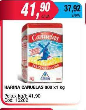 Maxiconsumo Harina Cañuelas 000 x 1kg oferta