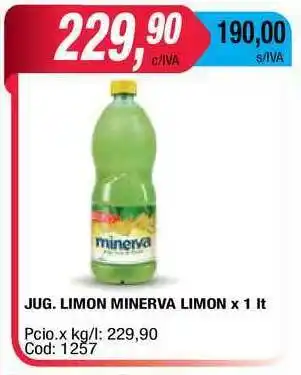 Maxiconsumo Jug. Limon Minerva Limon x 1lt oferta