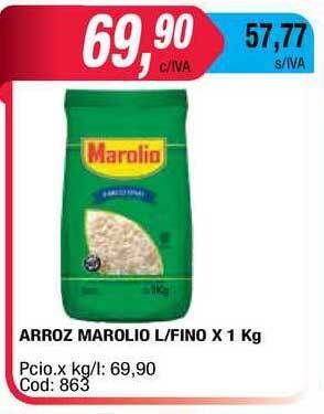 Maxiconsumo Arroz Marolio L-fino x 1kg oferta