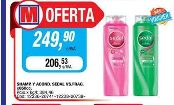 Maxiconsumo Shamp. Y Acond. Sedal Vs. Frag. x 650cc oferta