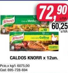 Maxiconsumo Caldos Knorr x 12un oferta