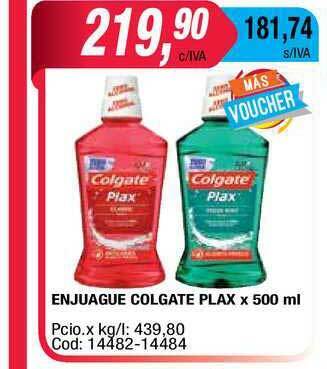 Maxiconsumo Enjuague Colgate Plax x 500ml oferta