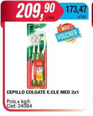 Maxiconsumo Cepillo Colgate E.cle Med 2 x 1 oferta