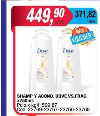 Maxiconsumo Shamp Y Acond. Dove Vs. Frag. x 750ml oferta