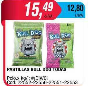 Maxiconsumo Pastillas Bull Dog Todas oferta
