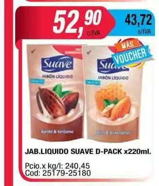 Maxiconsumo Jab. Liquido Suave D-pack x 220ml oferta
