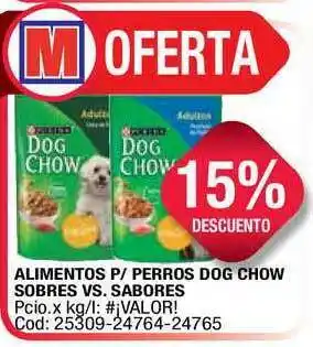 Maxiconsumo Alimentos P-perros Dog Chow Sobres Vs. Sabores oferta